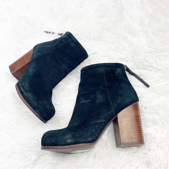 Jeffrey Campbell Rumble Homemade Havana Last Suede High Heel Booties - Picture 7 of 15